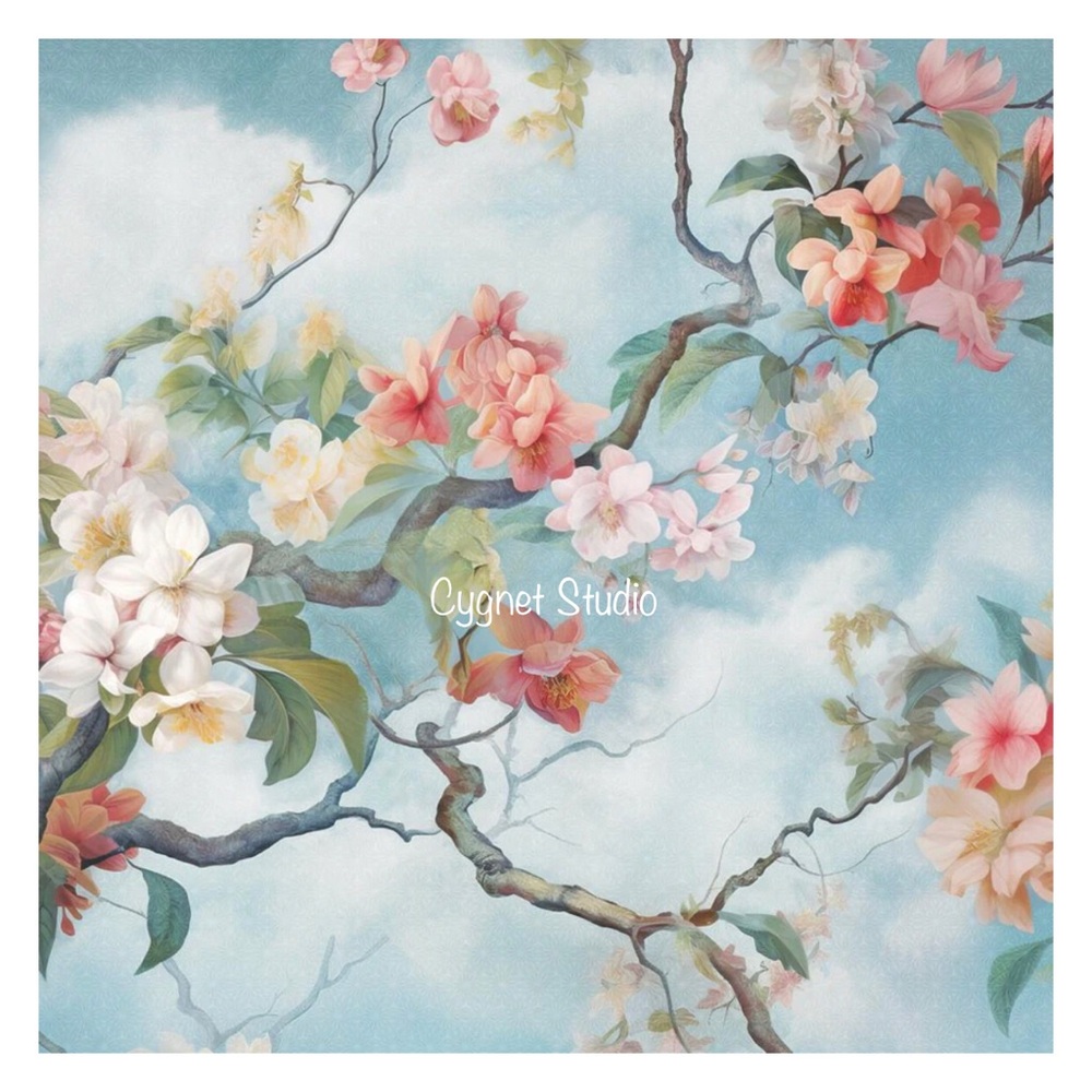 Ppd Two (2) Ecuador Floral Decoupage Luncheon Napkins